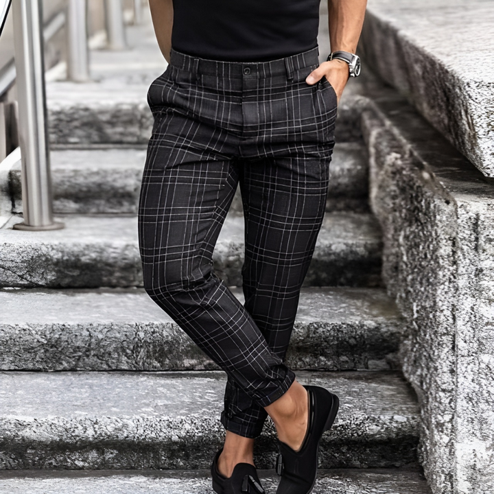 Moise™ | Elegante Herren-Slim-Fit-Hose mit Karomuster