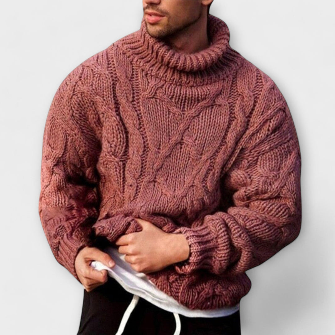 Victorino™ - Gestrickter Winter-Rollkragenpullover