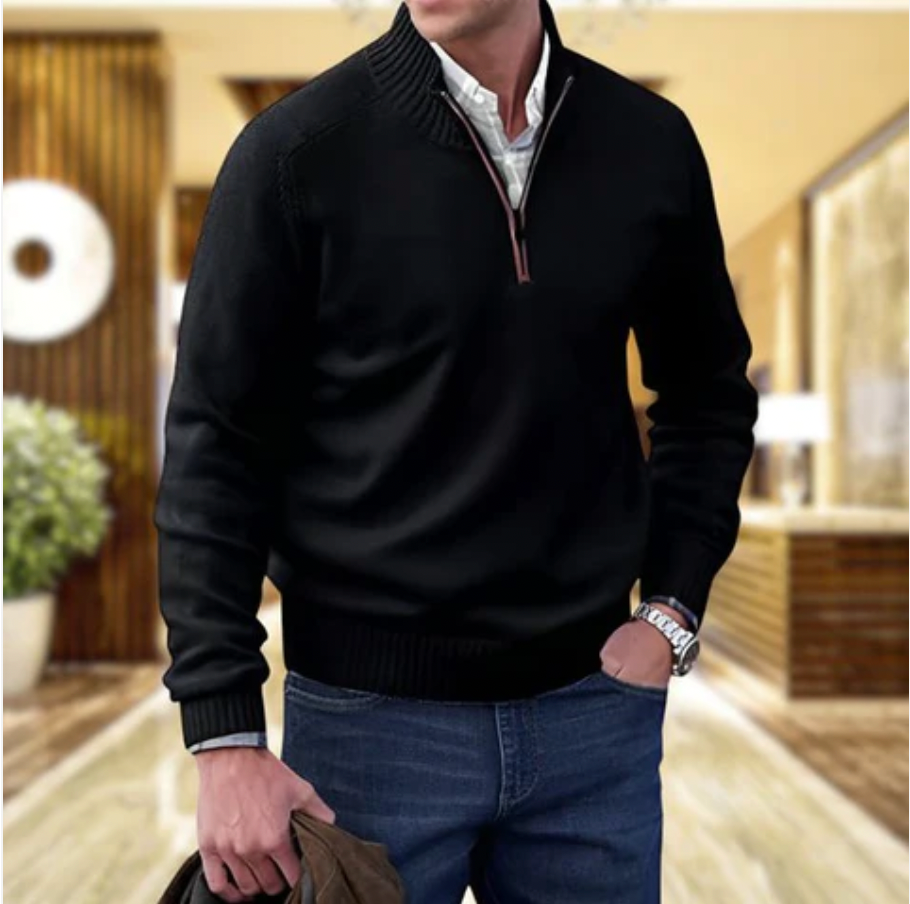 Cleto™ - Eleganter Pullover mit Reißverschluss